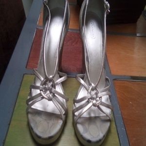 Coach platform sandals